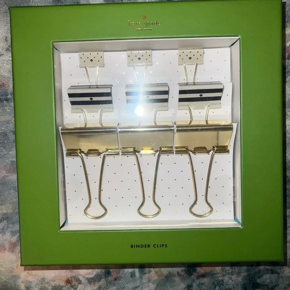 Kate Spade binder clip set - Picture 4 of 9